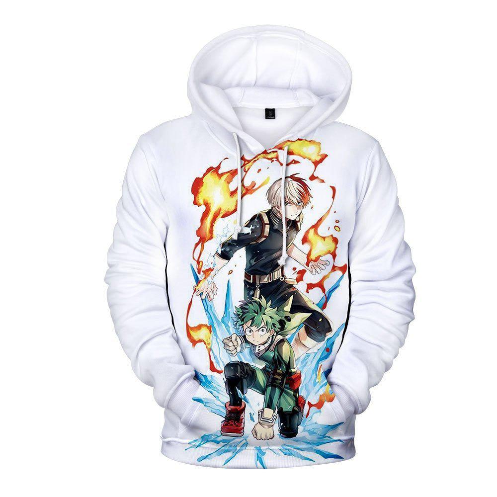 MAOKEI - MHA Midoriya Todoroki Team Hoodie - 1005003386800424-OFSC-00093-S