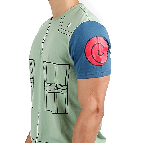 MAOKEI - Naruto Shippuden Jonin Jacket Inspired Shirt - B09GWBMGPD