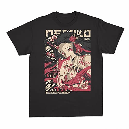 MAOKEI - Nezuko Face & Mask T-shirt - B0BKPFFKWV