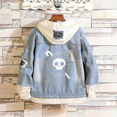 MAOKEI - One Piece Soul King Denim Jacket - 1005005017400495-Style Y-S
