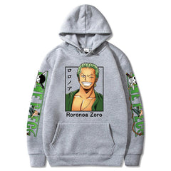 MAOKEI - One Piece Zoro Simple Style Hoodie - 1005003334021829-Black-XS