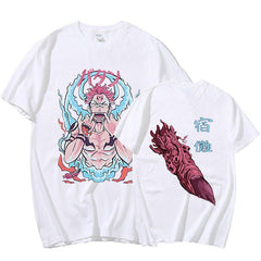 MAOKEI - Ryomen Sukuna Finger Mode T-Shirt - 1005004375910172-Black-XS