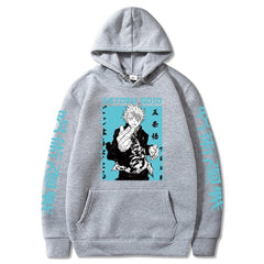 MAOKEI - Satoru Gojo Street Style Hoodie - 1005004199579045-Black-XS