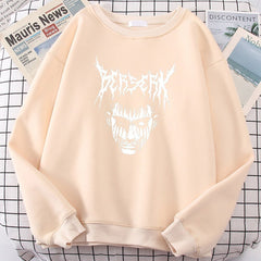 MAOKEI - Terrifying Devil Berserk SweatShirt - 1005004536732049-Beige-S-China