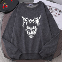 MAOKEI - Terrifying Devil Berserk SweatShirt - 1005004536732049-Beige-S-China