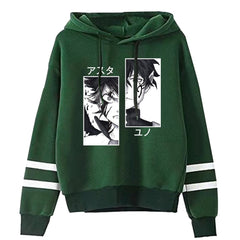 MAOKEI - Trendy Black Clover Hoodie - 1005003718951807-Black-XXS