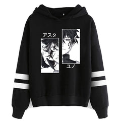 MAOKEI - Trendy Black Clover Hoodie - 1005003718951807-Black-XXS