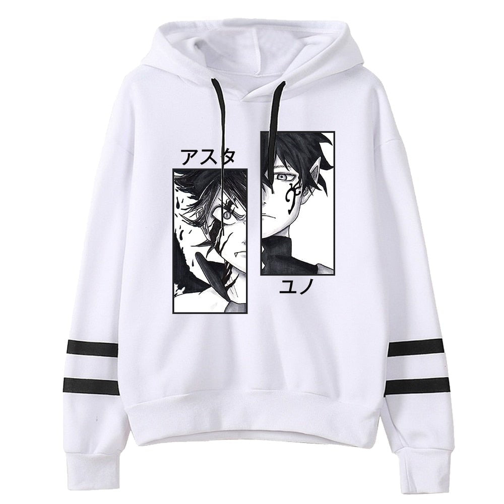 MAOKEI - Trendy Black Clover Hoodie - 1005003718951807-Black-XXS