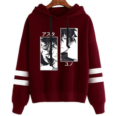 MAOKEI - Trendy Black Clover Hoodie - 1005003718951807-Black-XXS