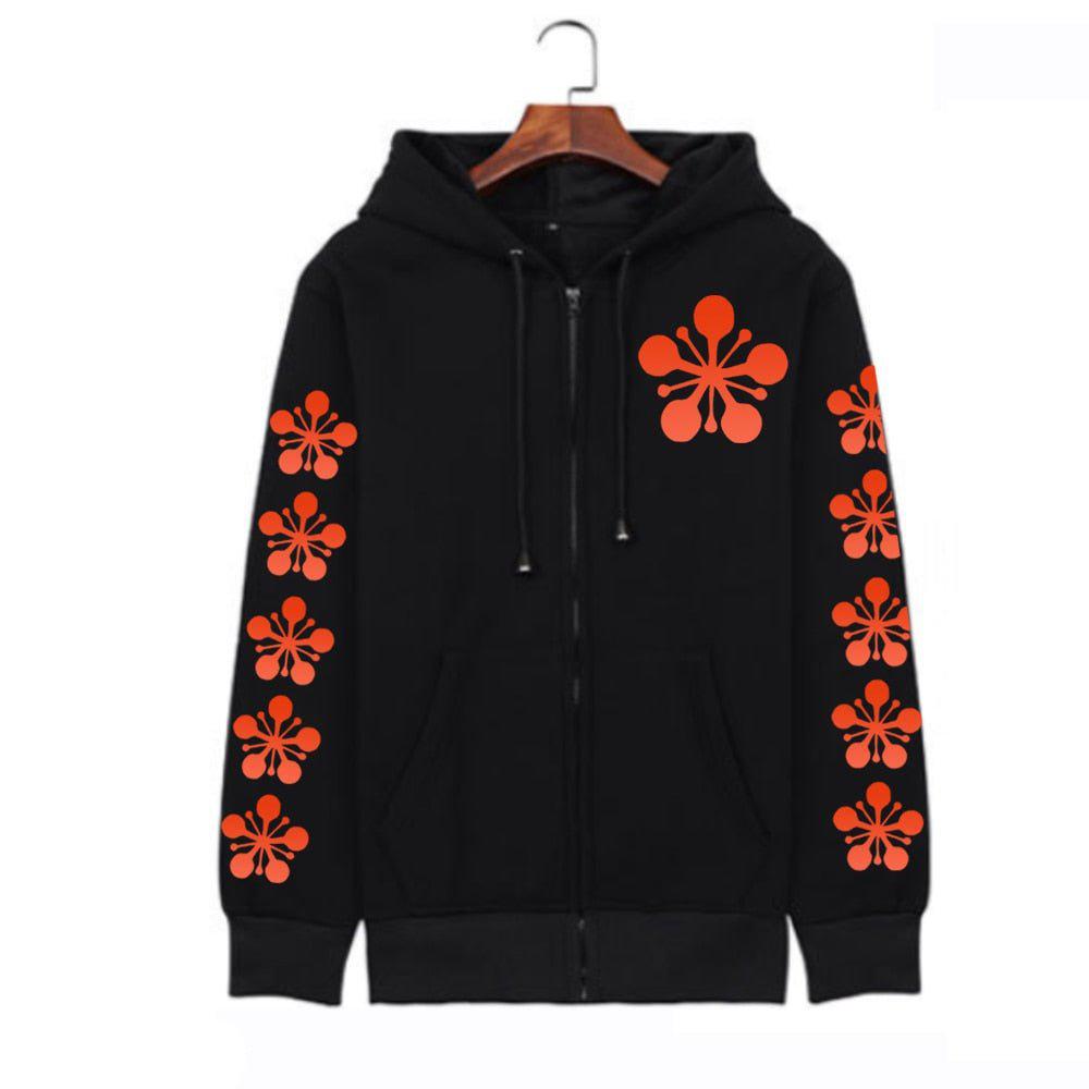 MAOKEI - Uzui Tengen Style Hoodie - 1005003962239864-Black-XS