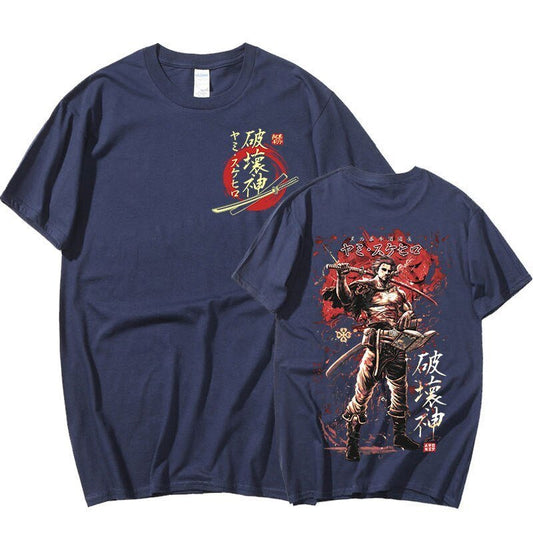 MAOKEI - Yami Badass Picture 3D Shirt - 1005004632201938-Navy Blue-XS