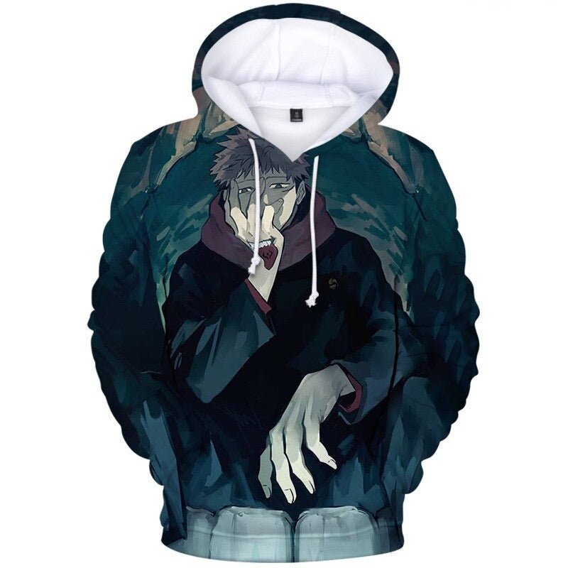 MAOKEI - Yuji Itadori Sukuna Form Fashion Hoodie - 1005004820406429-0Jujutsu -0-XXS
