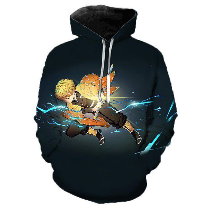 MAOKEI - Zenitsu First Kata Lightning 3D Hoodie - 1005004896240512-WYA5697-XXS