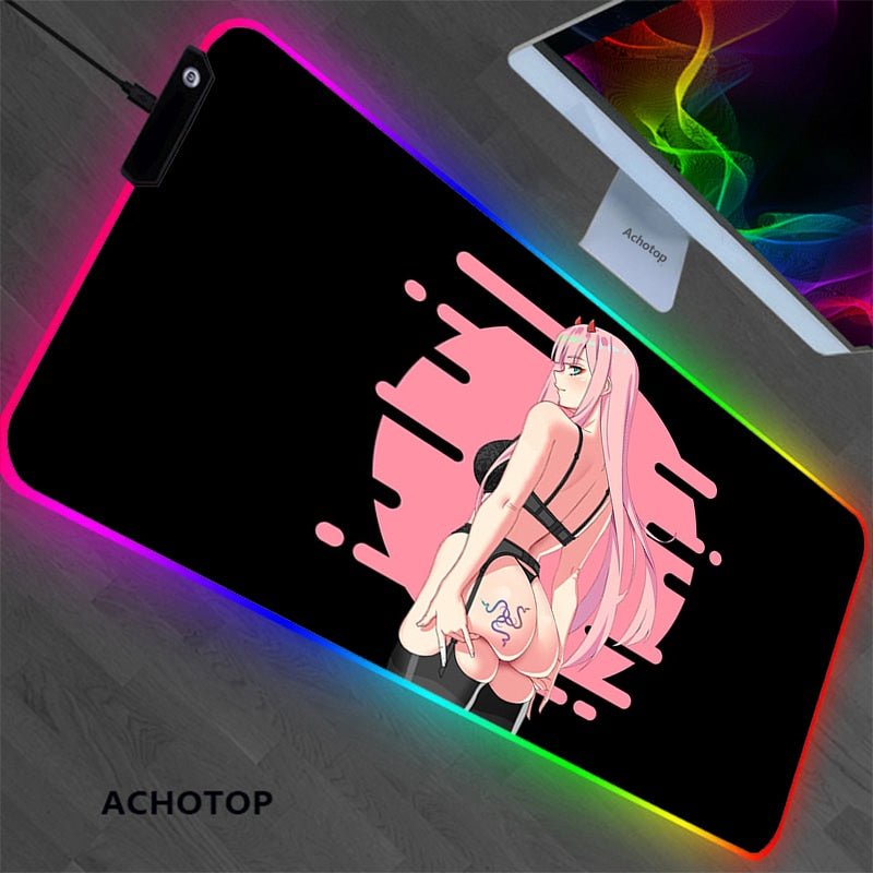 MAOKEI - Zero Two RGB Kawaii Mouse Pad - 1005003161250657-White-900x350x4mm