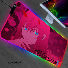 MAOKEI - Zero Two RGB Kawaii Night Style Keyboard Mat - 1005003161250657-Olive Green-900x350x4mm