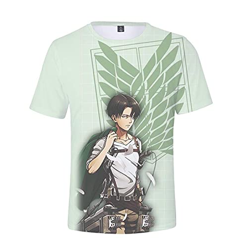 MAOKEI - 3D Levi Ackerman with Emblem T-Shirts -