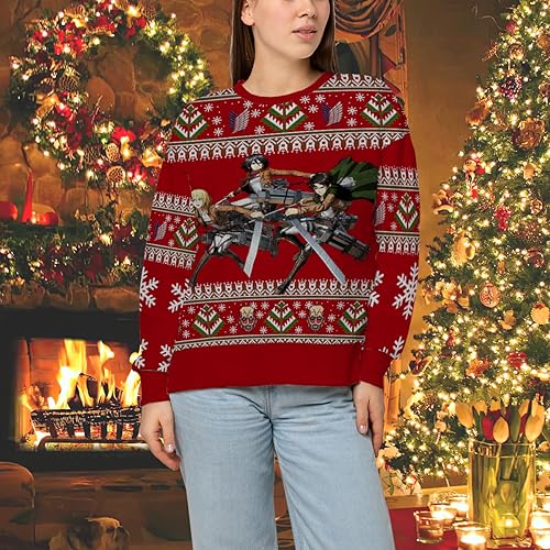 MAOKEI - AOT Ackerman Team Epic Christmas Sweater -