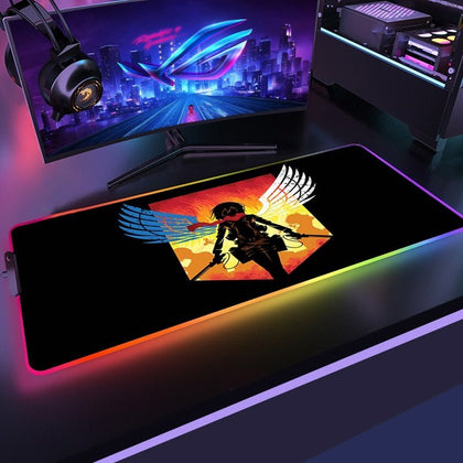 MAOKEI - AOT Mikasa Style Gaming RGB Keyboard Mat - 1005003163329604-A1-300x600x3mm