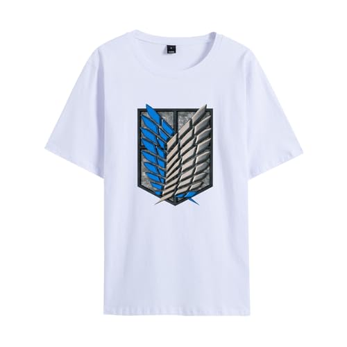 MAOKEI - Attack on Titan Emblem White T-Shirt -