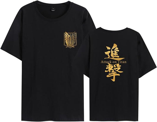 MAOKEI - Attack on Titan Gold Kanji Print Exclusive T-Shirt -