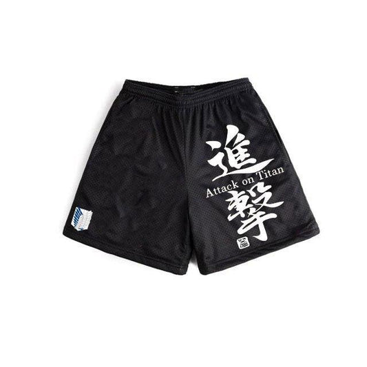 MAOKEI - Attack On Titan Japan Shorts - 1005004770480698-black6-S
