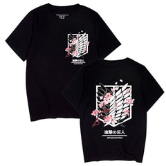 MAOKEI - Attack on Titan SAkura Official Anime Emblem Shirt -