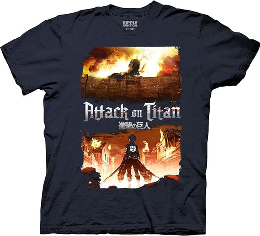 MAOKEI - Attack on Titan Season One Emblematic Shirt - B00IZKTOTA