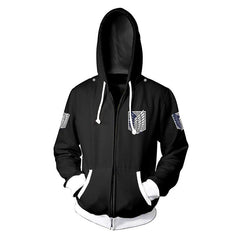 MAOKEI - Attack on Titan Simple 3D Hoodie - 1005003432582326-A-S