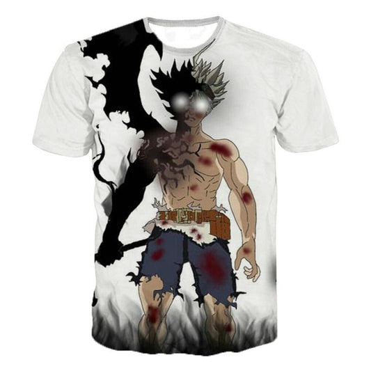 MAOKEI - Black Clover Asta Fury 3D New T-shirt - 4000615134885-W01-XXXS