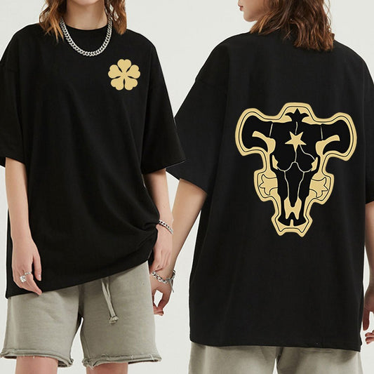 MAOKEI - Black Clover Double-sided T-shirt - 1005003207555070-Black-XS