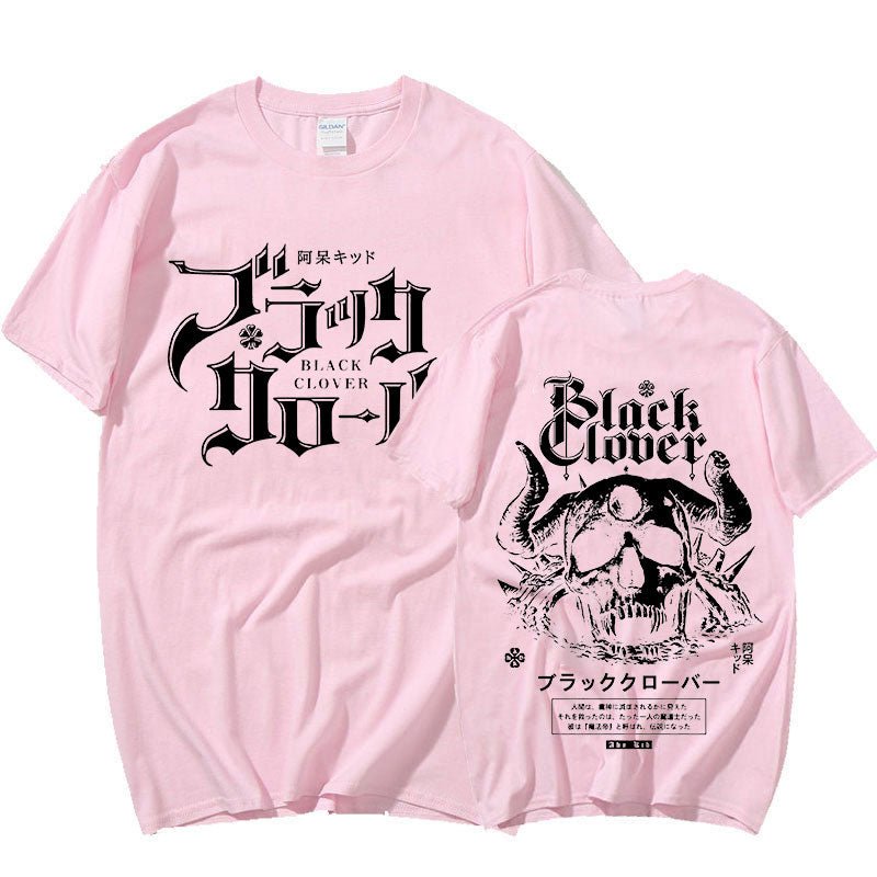 MAOKEI - Black Clover Emperor Skull T-shirt - 1005003668800048-Black-XS