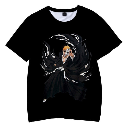 MAOKEI - Bleach Black Ichigo Hollow Style T-Shirt - 1005001586190148-AT1101356S-S