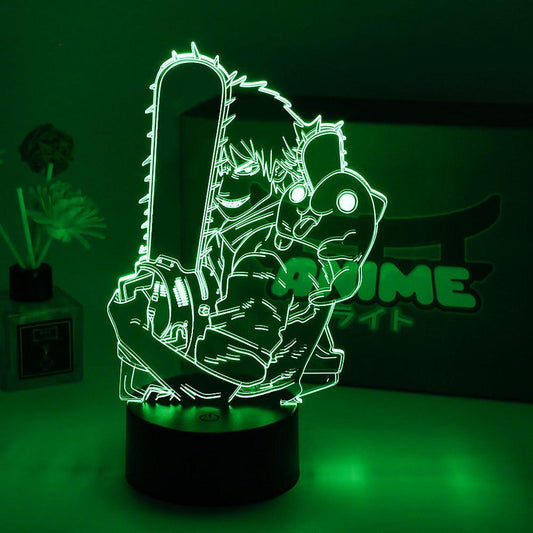 MAOKEI - Chainsaw Man 3D Led Night Light - 1005003514412623-A-7 colors no remote-China