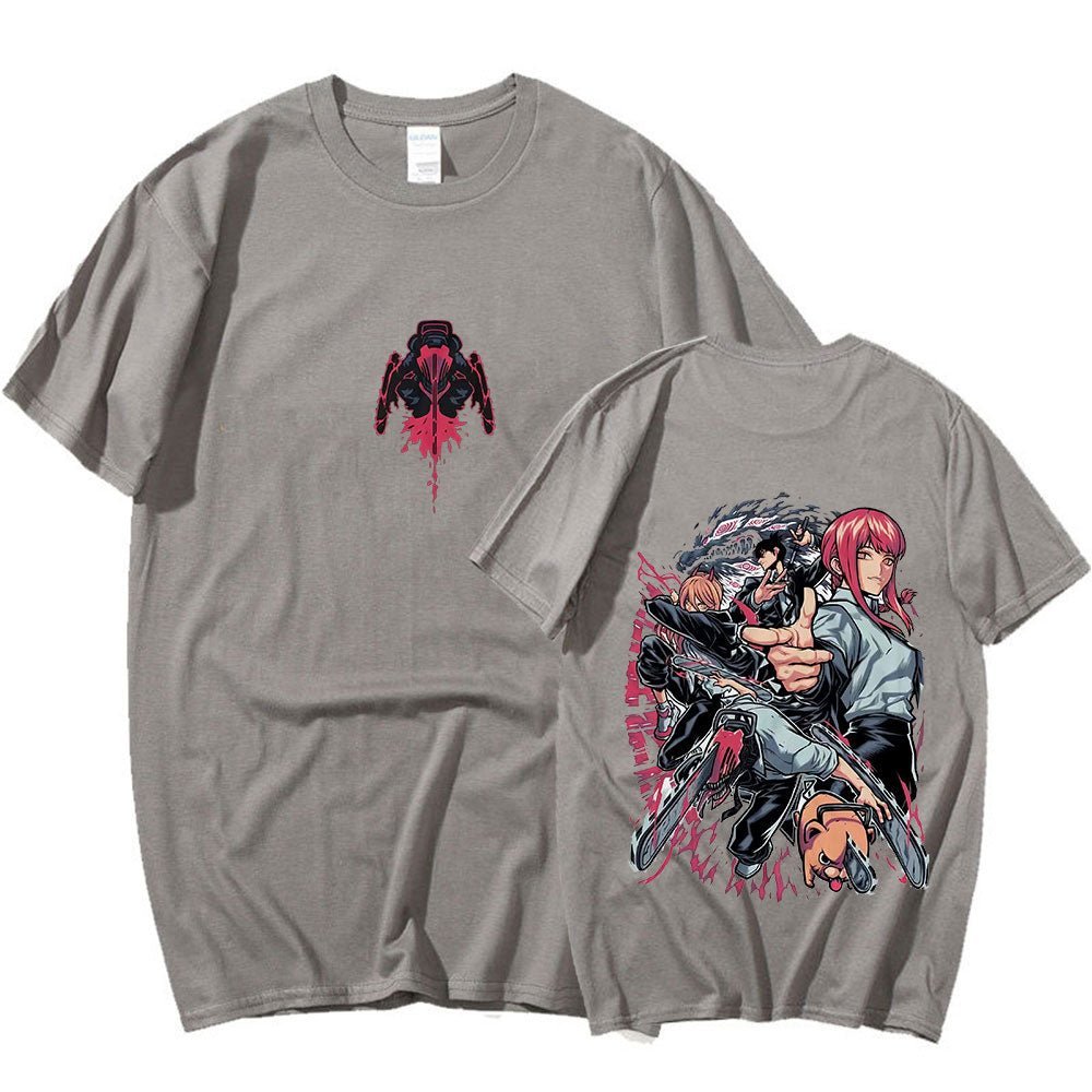 MAOKEI - Chainsaw Man Classic T-Shirt - 1005005122589612-Dark grey-XS