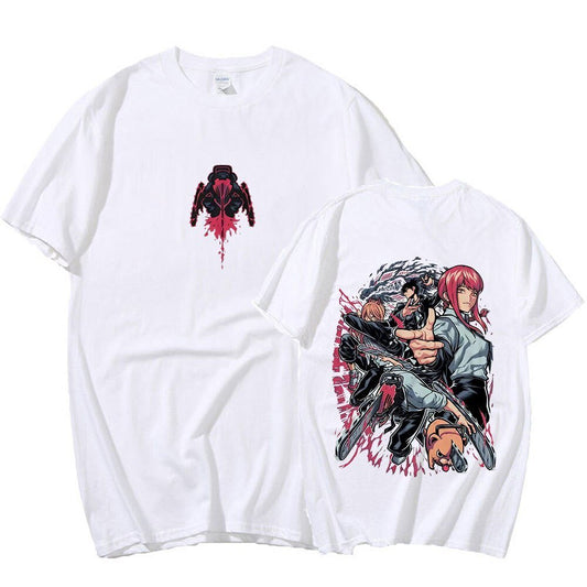 MAOKEI - Chainsaw Man Classic T-Shirt - 1005005122589612-White-XS