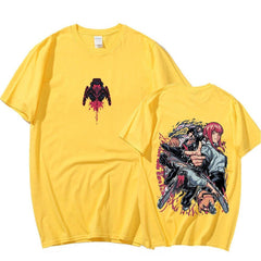 MAOKEI - Chainsaw Man Classic T-Shirt - 1005005122589612-Yellow-XS