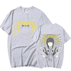 MAOKEI - Chainsaw Man Makima Spider T-Shirt - 1005004634559341-Black-XS