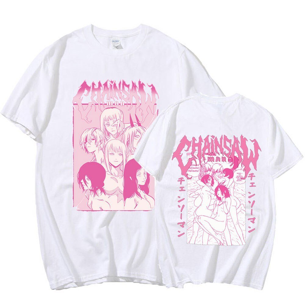 MAOKEI - Chainsaw Man Sexy T-Shirt - 1005005124660214-Black-XS