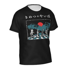 MAOKEI - Demon Slayer Kamado Team Trip T-Shirt - B0CHXMC2F4