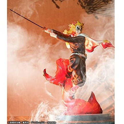 MAOKEI - Demon Slayer Kyojuro Rengoku Flame Jump Figure - B09RC7FZ6W