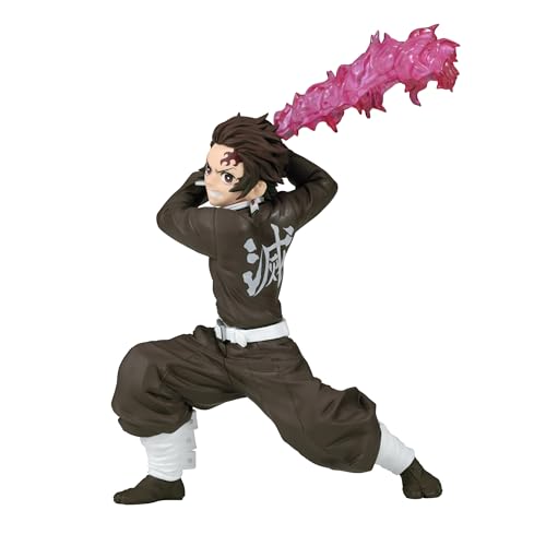 MAOKEI - Demon Slayer Tanjiro Kamado Fire Sword Attack Figure - B0CKY6VL32