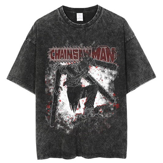 MAOKEI - Denji Chainsaw Mode Style 4 T-Shirt - 1005004857834419-Auburn-M