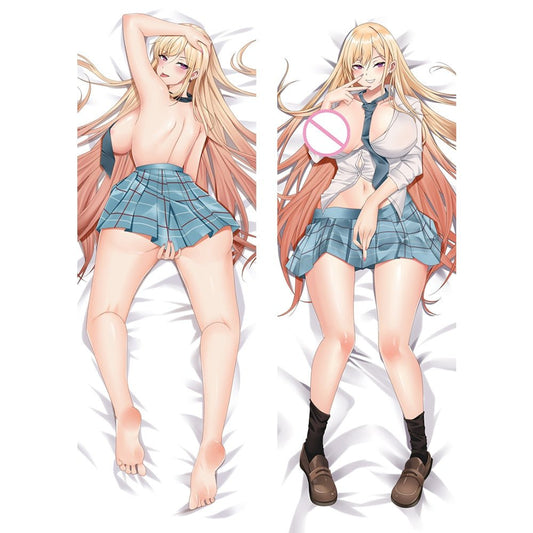 MAOKEI - Dress Up Darling Ecchi Pillow Case Style 1 - 1005004760973338-22911-35x100cm peach skin