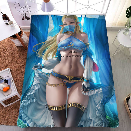 MAOKEI - Elf Character Ecchi Blanket - 1005003694286359-Poster Blanket-100x125cm