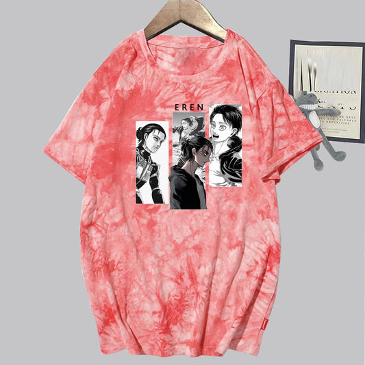 MAOKEI - Eren Fashion 3D T-shirt - 1005003187926679-Red-XS