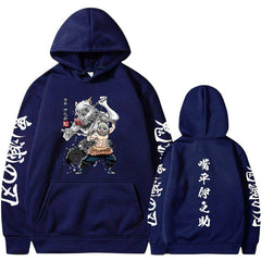 MAOKEI - Inosuke Demon Slayer New Style Hoodie - 1005005079216460-Black-S