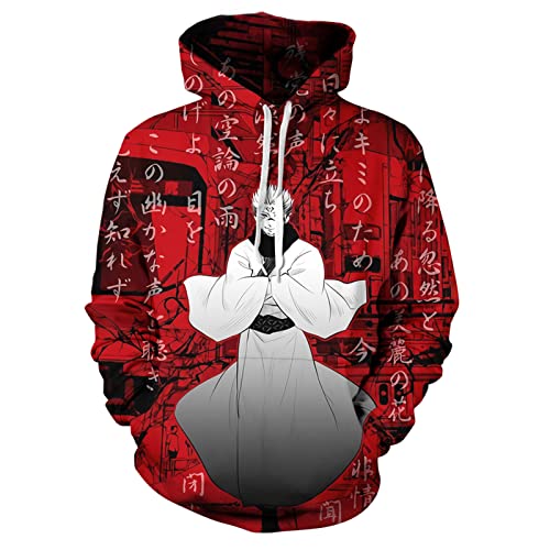 MAOKEI - Jujutsu Kaisen Sukuna Mantra Hoodie - B0CKJ2N1TX