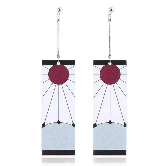 MAOKEI - Kamado Tanjiro Official Earrings - 1005002771683594-A-1