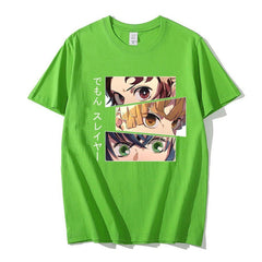 MAOKEI - Kamado Team Zoom Eyes Shirt - 1005003898010653-Green-XS