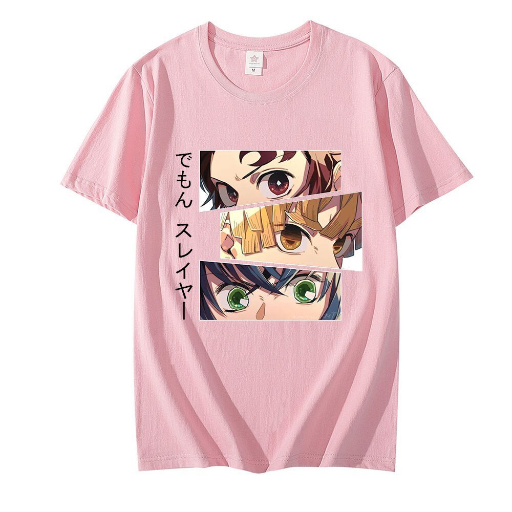 MAOKEI - Kamado Team Zoom Eyes Shirt - 1005003898010653-Pink-XS